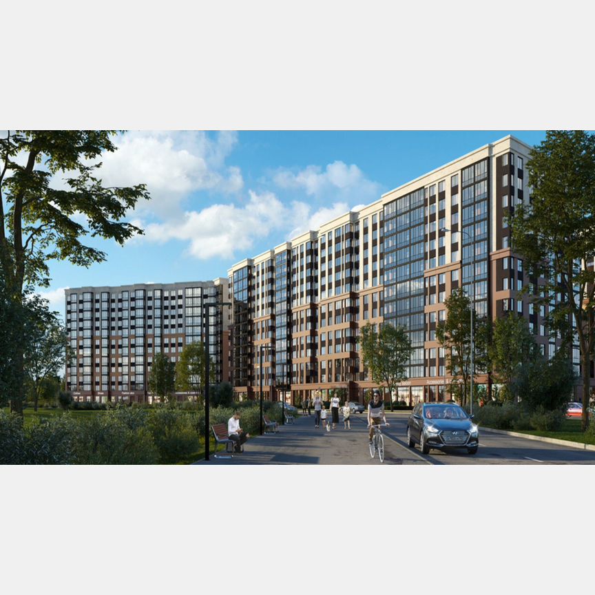 Квартира-студия, 27,6 м², 3/12 эт.