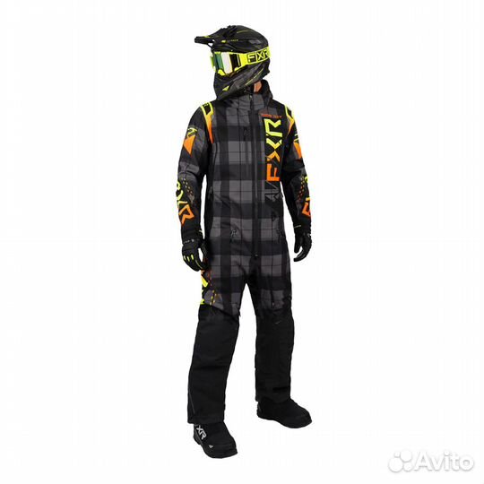 Комбинезон FXR Helium без утеплителя Black Plaid/I
