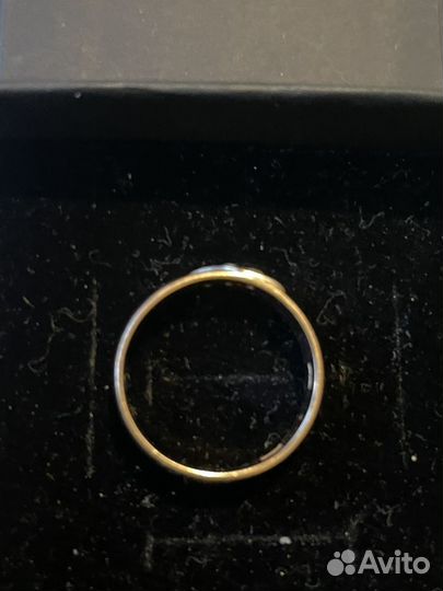 Золотое кольцо с фианитом СССР