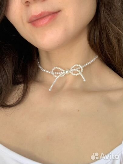 Чокер бантик