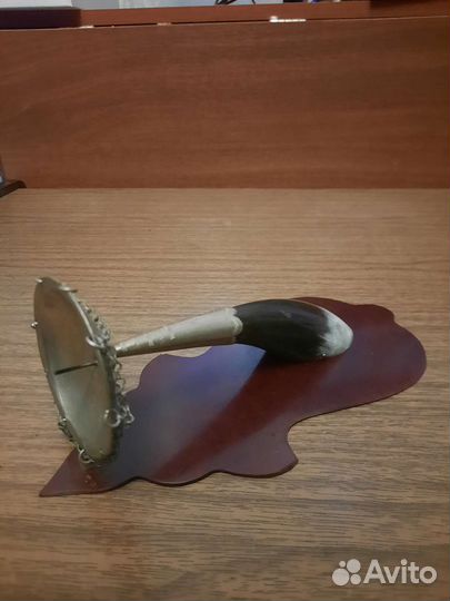 Сувенир рога подсвечник