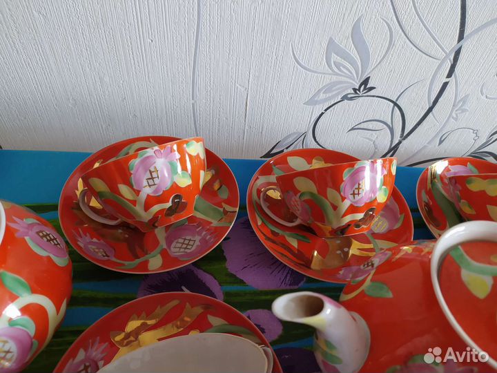 Чайный сервиз дулево Золотой олень