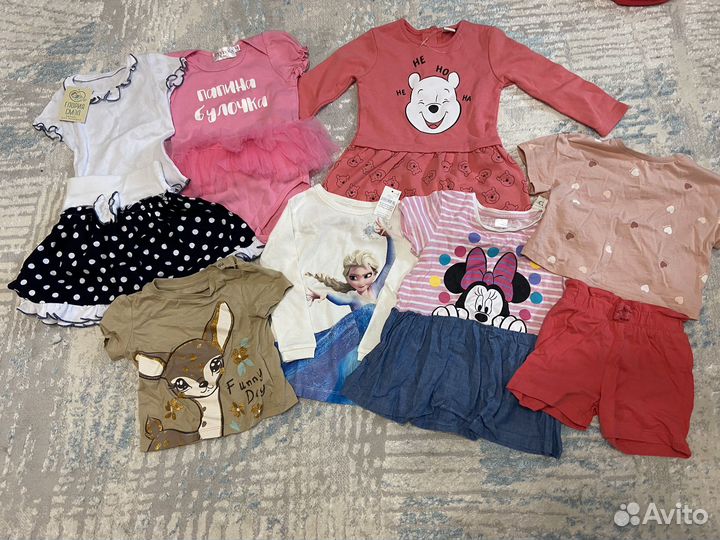 Вещи пакетом на девочку 80