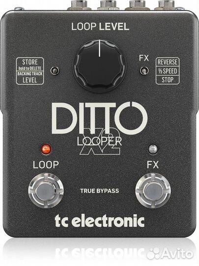 Педаль стерео лупер для гитары TC electronic ditto