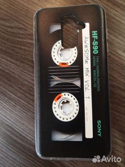 Силиконовый чехол Кассета на Samsung Galaxy A6 Plu