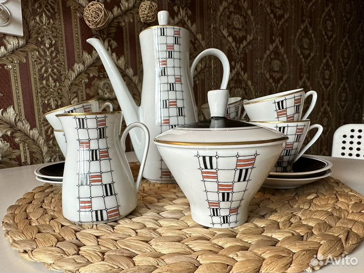 Freiberger Porzellan, ГДР, Сервиз кофейный