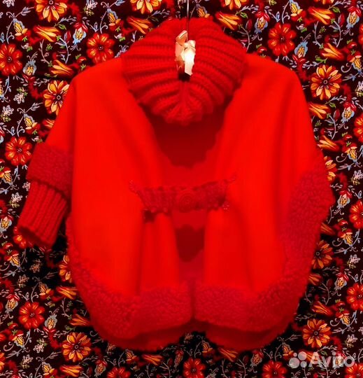 Детский плащ, пончо для девочки