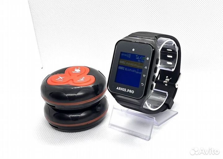 Кнопка вызова официанта с часами для кафе, баров