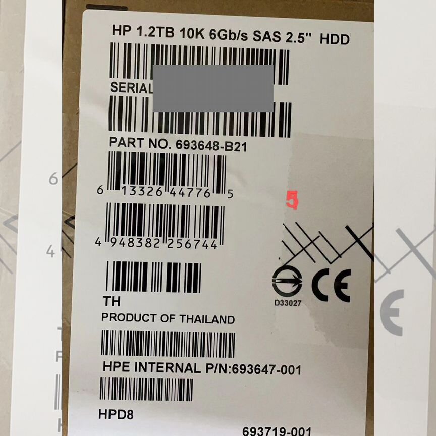 [693648-B21] Жесткий Диск Hp 1.2tb693719-001 G1-G7