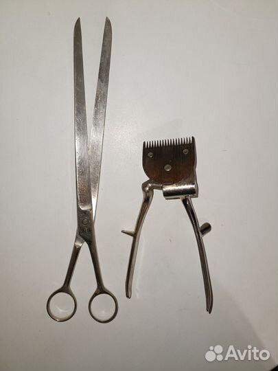 Ручная машинка для стрижки и ножницы