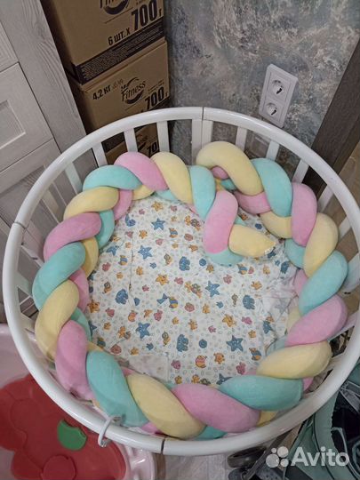 Круглая кроватка