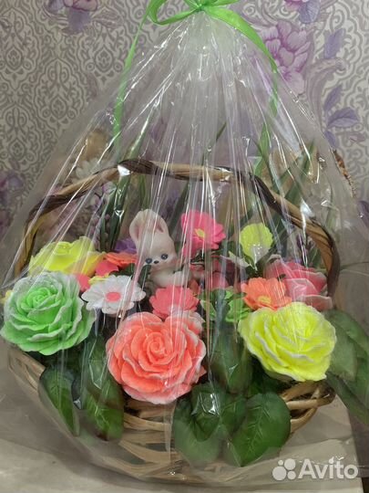 Букет цветов из мыла