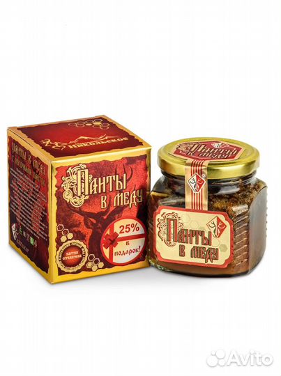 Панты Алтайского Марала в Меду(для мужчин и женщин