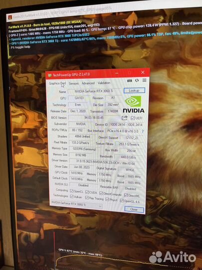 Видеокарта rtx 3060ti 8g. Гарантия