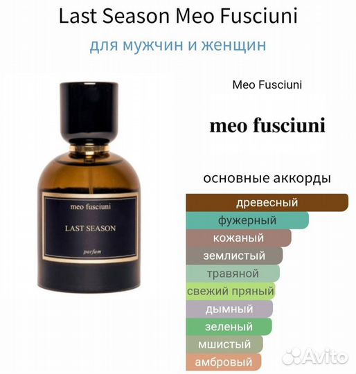 Meo Fusciuni Last Season Распив 5 мл