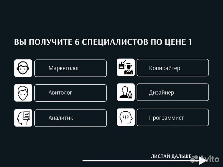 Авитолог / Услуги авитолога / Продвижение на Авито
