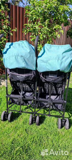 Коляска трость для двойни
