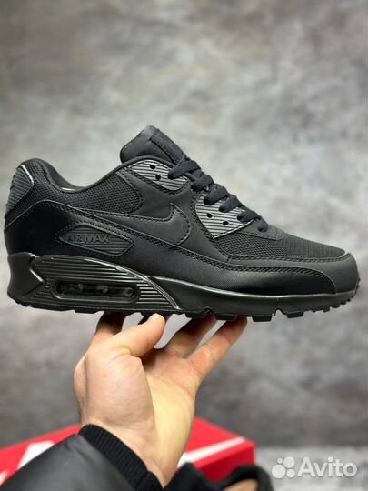 Кроссовки Nike Air Max 90 черные арт:347