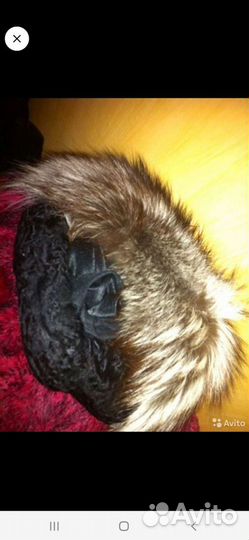 Шапка женская каракуль и чернобурка