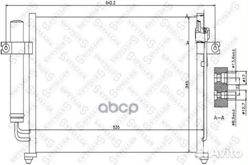 AVA HY5087NS94646oehy-976061C100 радиатор конд