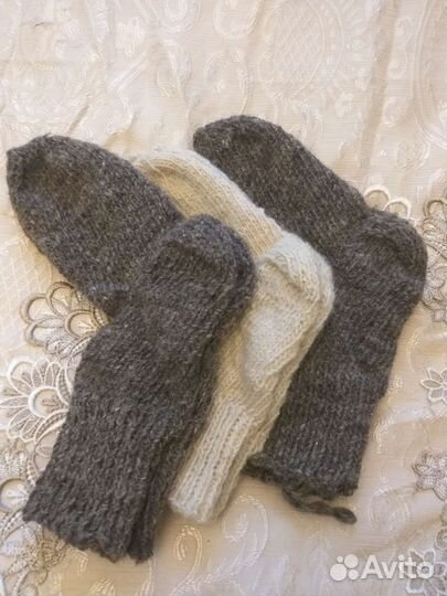 Носки из натуральной овечьей шерсти ручной работы