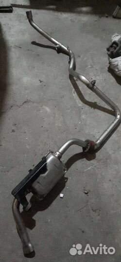 Audiq7 глушитель выхл газов автономного отопителя