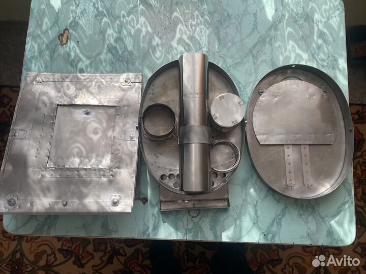 Печь титановая складная для палатки бочонок