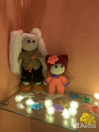 Куколки интерьерная вязаная