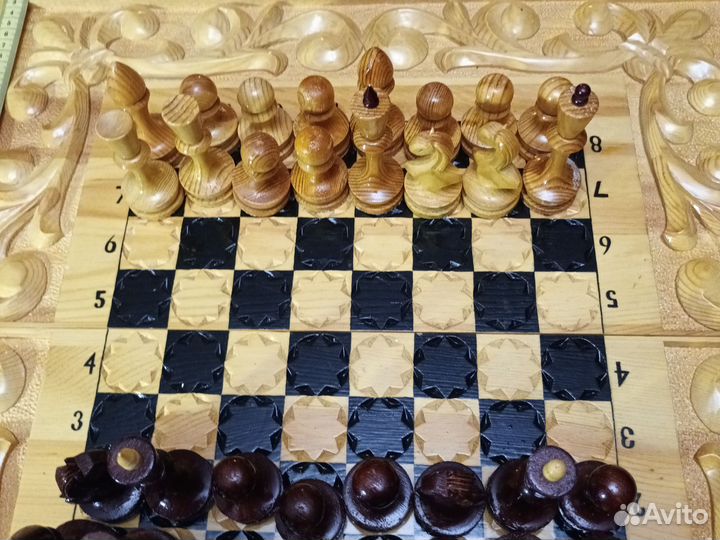 Нарды шахматы ручной работы