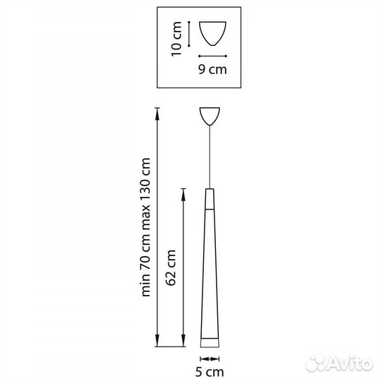 Подвес LightStar Punto 807017 Черный