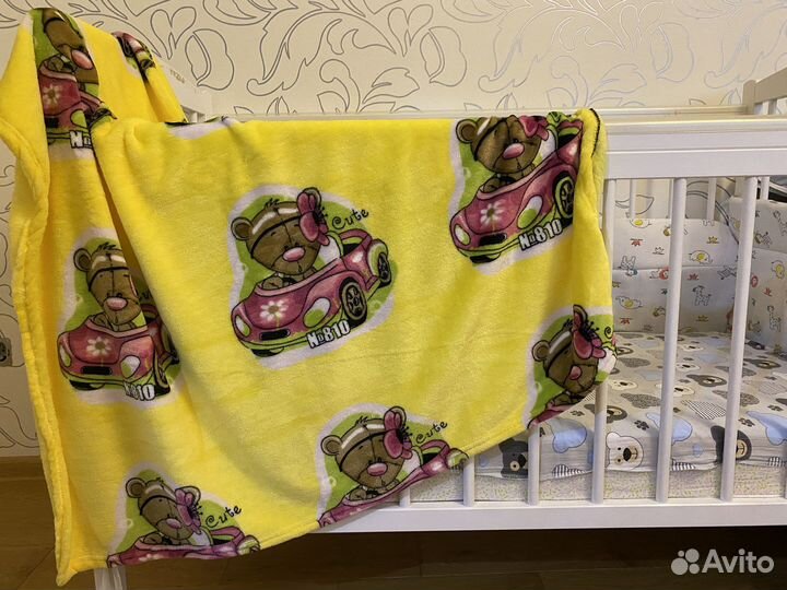 Плед детский плюшевый