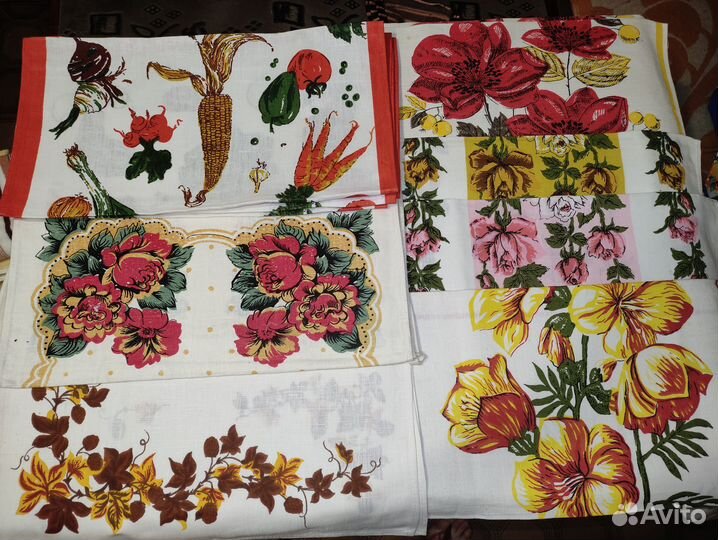 Кухонные полотенца х\б,фартуки,наборы