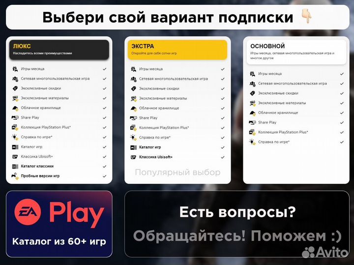 Игры подписка PS Plus Deluxe и не только
