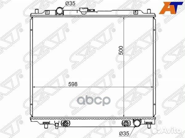 Радиатор Mitsubishi Pajero 91-00 mc000628 Sat