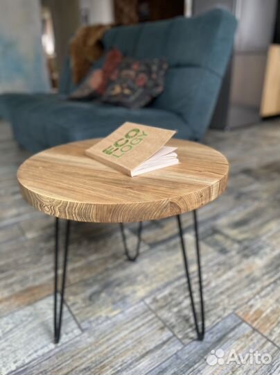 Журнальный столик из массива вяза