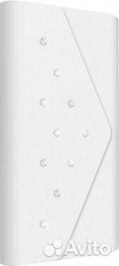 Чехол c кристаллами Swarovski для samsung S6 белый