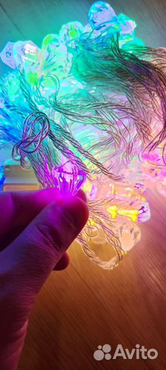 Светодиодная гирлянда кристаллы 40 Led 220v