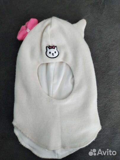 Шапки пакетом для девочки осень демисезон 47-49
