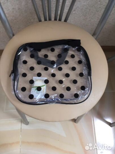 Косметичка прозрачная в горох