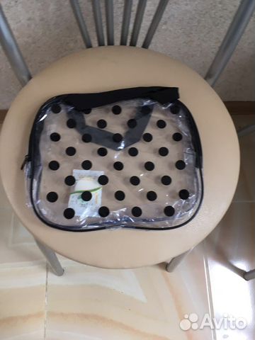 Косметичка прозрачная в горох