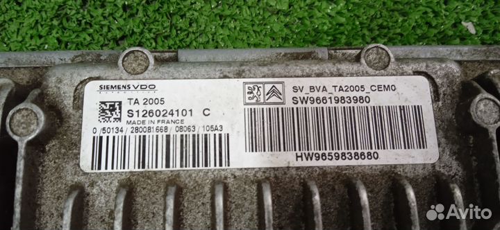 Эбу двигателя АКПП Peugeot 308 2007-2015