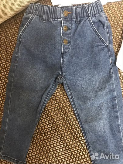 Рубашка и джинсы от 9м до 12м