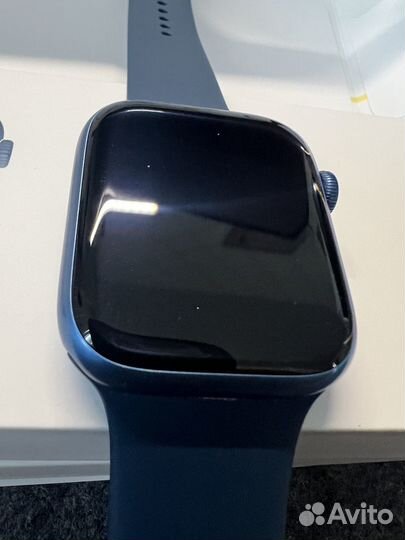 Часы apple watch 7 45 mm blue (Хорошее состояние)