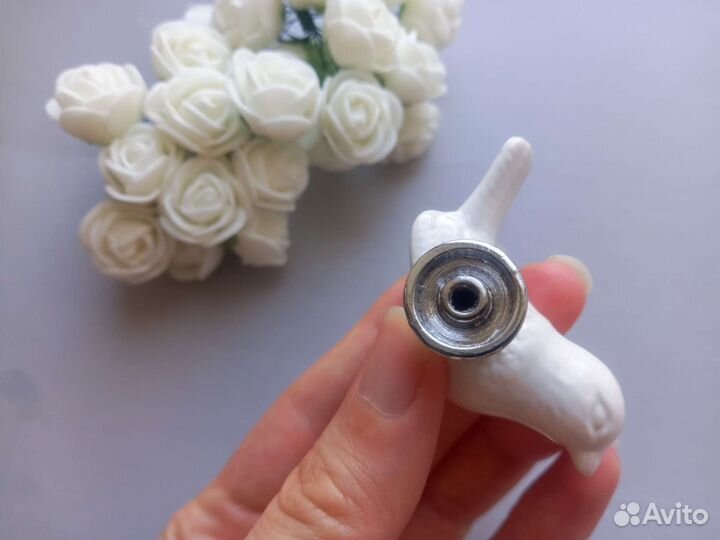 Мебельная ручка птица керамика новая