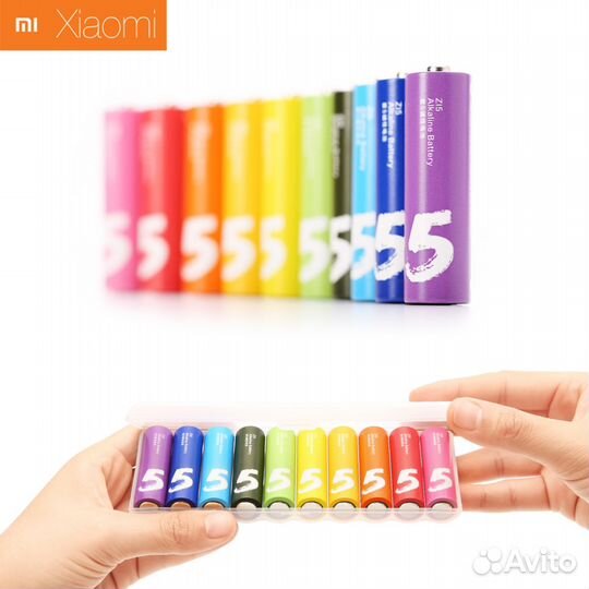 Набор батареек AA Xiaomi Zi5 Rainbow 10шт