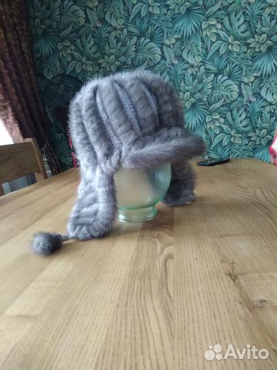 Продам вязаную норковую шапку