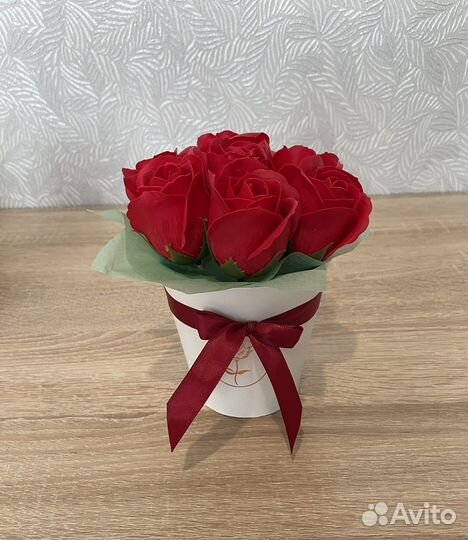 Букет из мыльных роз