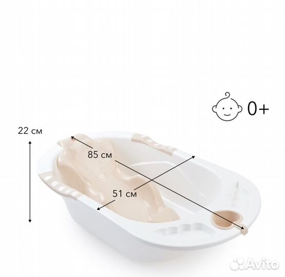 Ванночка для купания Happy baby