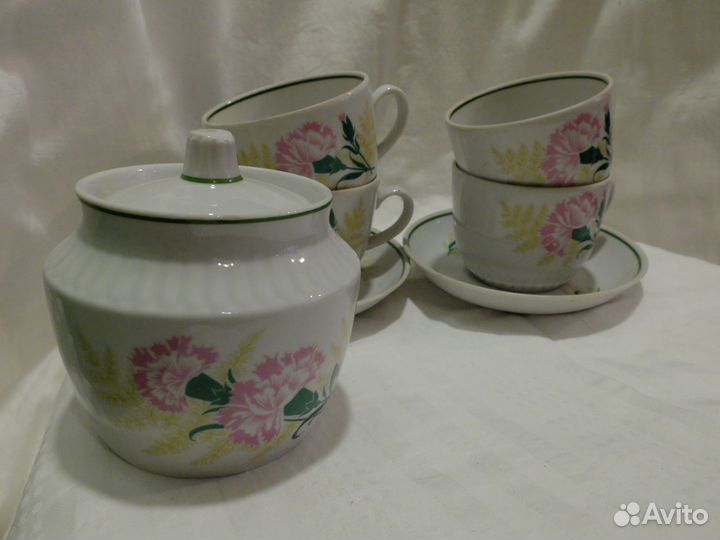 Предметы из чайного сервиза дфз Вербилки СССР