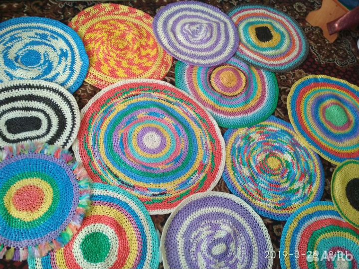 Вязанные коврики